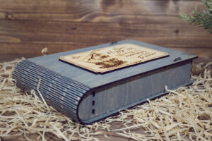 Set Mini Album Foto + Cutie lemn, VintageBox, model Corabie - Happy Time