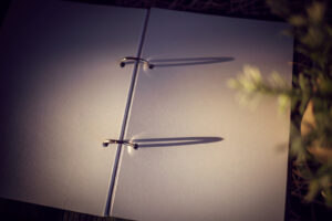 Agenda din lemn - model Casa Bufnitelor - verde