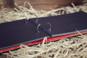 Album foto A5 din lemn, VintageBox, model Forever together – Happy Time