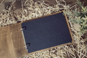 Album foto A5 din lemn, VintageBox, model Traditional