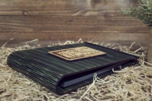 Album foto A5 din lemn, VintageBox, model Leaganul din copac - Happy Time