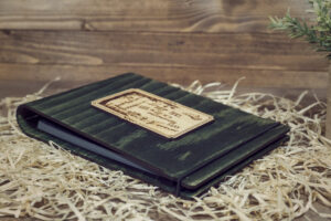 Album foto A5 din lemn, VintageBox, model Leaganul din copac - Happy Time