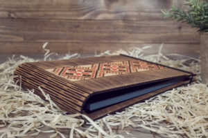 Album foto A5 din lemn, VintageBox, model Traditional 2