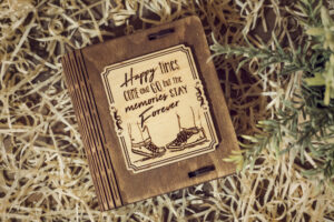 Cutie din lemn mica, VintageBox, model Impreuna – Happy Time