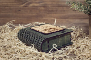 Cutie din lemn mica, VintageBox, model Amintiri din vacanta - Happy Time