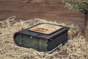 Cutie din lemn mica, VintageBox, model Amintiri din vacanta - Happy Time