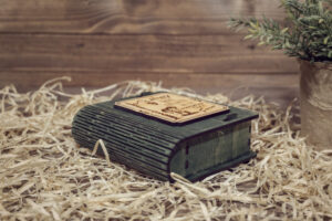 Cutie din lemn mica, VintageBox, Copii sub felinar - Happy Time