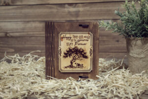 Cutie din lemn mica, VintageBox, model Relax - Happy Time