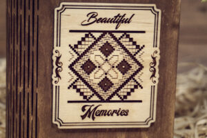 Cutie din lemn mica, VintageBox, model Traditional