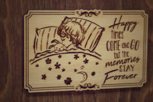 Album foto A5 din lemn, VintageBox, "Somn Dulce - Happy Time"