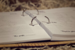 Agenda A5 din lemn, VintageBox, model Retele bunicii