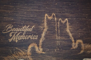 Album foto A5 din lemn, VintageBox, "Night love - Beautiful memories"