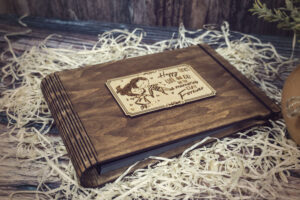 Album foto A5 din lemn, VintageBox, 