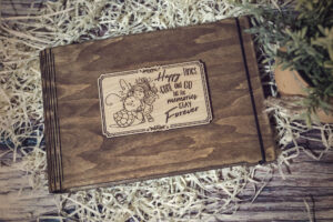 Album foto A5 din lemn, VintageBox,