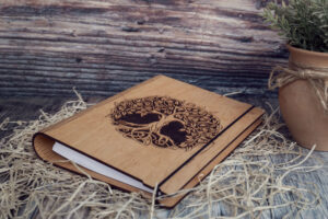 Agenda A5 din lemn, VintageBox, model Tree of Life