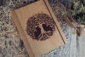Agenda A5 din lemn, VintageBox, model Tree of Life