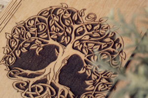 Agenda A5 din lemn, VintageBox, model Tree of Life