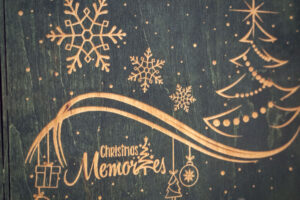 Album foto din lemn A5, VintageBox, “Abstrarct – Chirstmas Mamories” Dark Collection