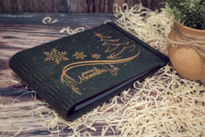 Album foto din lemn A5, VintageBox, “Abstrarct – Chirstmas Mamories” Dark Collection