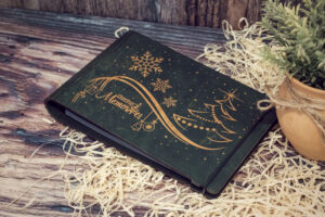 Album foto din lemn A5, VintageBox, “Abstrarct – Chirstmas Mamories” Dark Collection