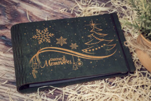 Album foto din lemn A5, VintageBox, “Abstrarct – Chirstmas Mamories” Dark Collection
