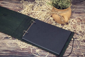 Album foto din lemn A5, VintageBox, “Abstrarct – Chirstmas Mamories” Dark Collection