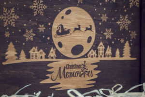 Album foto din lemn A5, VintageBox, “Poveste de craciun – Chirstmas Mamories” Dark Collection