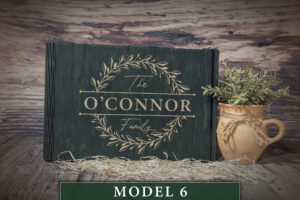 Album Foto din Lemn Personalizat - Wedding Family | Dark Collection